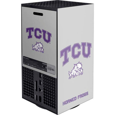 Texas Christian University Horned Frogs Logo Print XBox Series X Digital Edition Console Skin